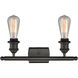 Ballston Bare Bulb 2 Light 16 inch Oil Rubbed Bronze Bath Vanity Light Wall Light, Ballston