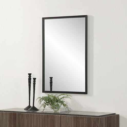 Lausanne 36 X 24 inch Matte Black Wall Mirror