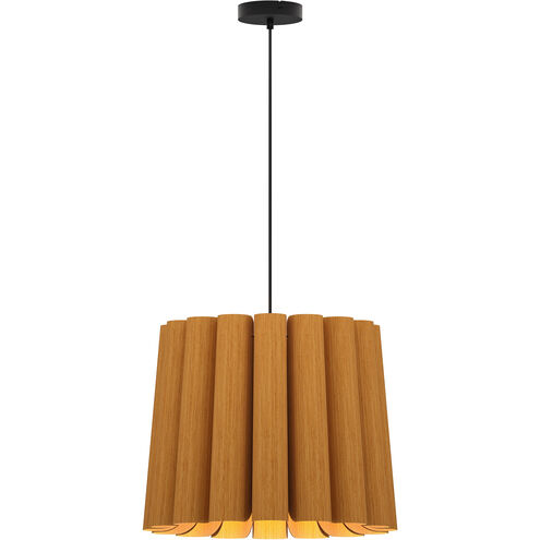 Renata 1 Light 22 inch Black/Petribi Pendant Ceiling Light in Petribi/Ash, 22 in / Medium