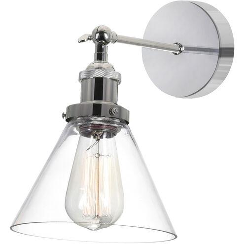 Eustis 1 Light 7 inch Polished Nickel Wall Light