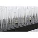 Dallas 28 Light 48 inch Black Linear Chandelier Ceiling Light