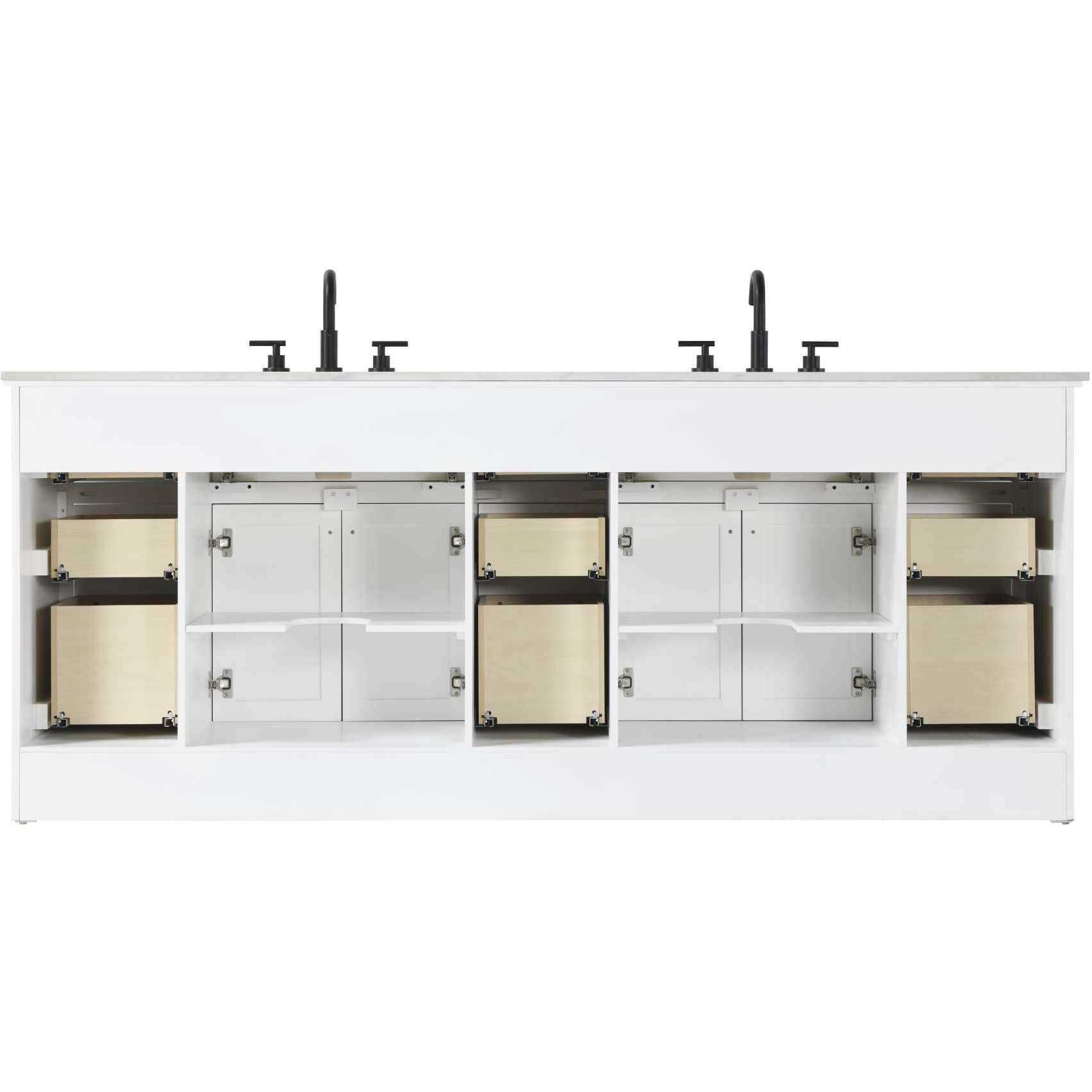 Remington 84 X 35 inch White Bathroom Vanity Cabinet