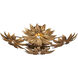 Alithea 5 Light 45.25 inch Antique Brass Semi-Flush Mount Ceiling Light