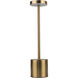 Curtis 13.38 inch 1.20 watt Brass Rechargeable Lamp Portable Light