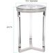 Carter 23.25 X 15.5 inch Silver Side Table