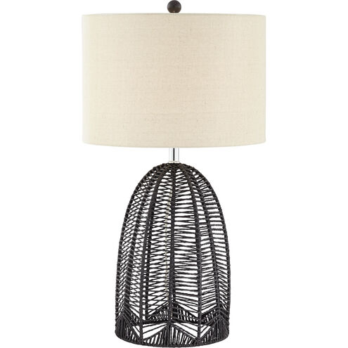 Aria 30 inch 100 watt Black Table Lamp Portable Light