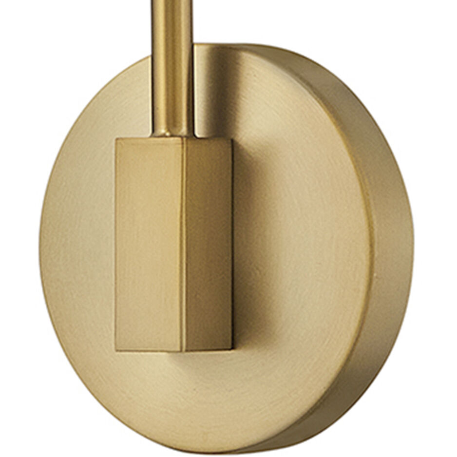Altman Wall Mount Wall Light in Lacquered Brass