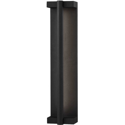 Calla LED 22 inch Textured Black Outdoor Wall Sconce