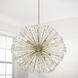 Emelie 8 Light 33 inch Matte Brass Chandelier Ceiling Light