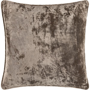 Velvet Mood 18 inch Taupe Pillow Kit in 18 x 18, Square