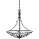 Varano 3 Light 22 inch Iron Rust Chandelier Ceiling Light