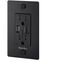 1G Duplex 125 Black Outlet, USB A + C