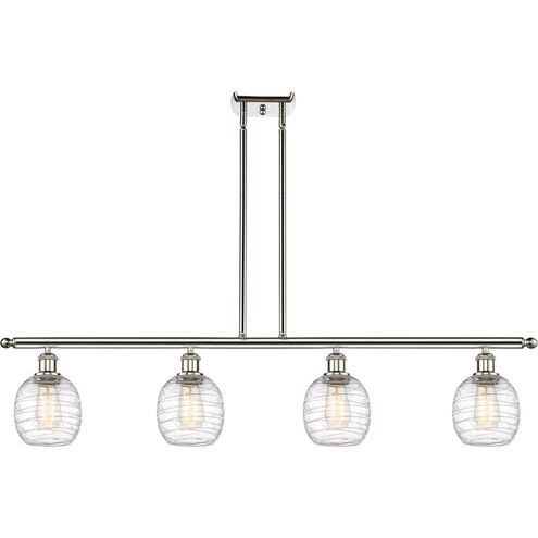 Ballston Belfast 4 Light 48 inch Polished Nickel Island Light Ceiling Light