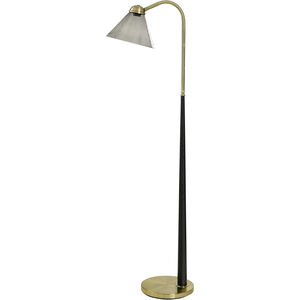 English Gold 60 inch 25.00 watt Black and Gold Floor Lamp Portable Light