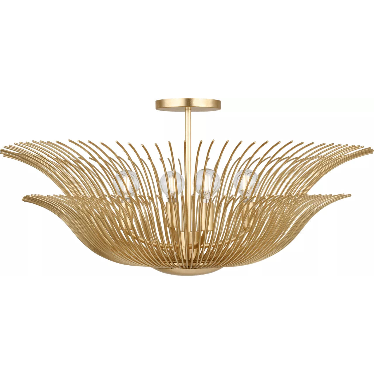 Christiane Lemieux Dorelle 4 Light 28 inch Gild Flush Mount Ceiling Light