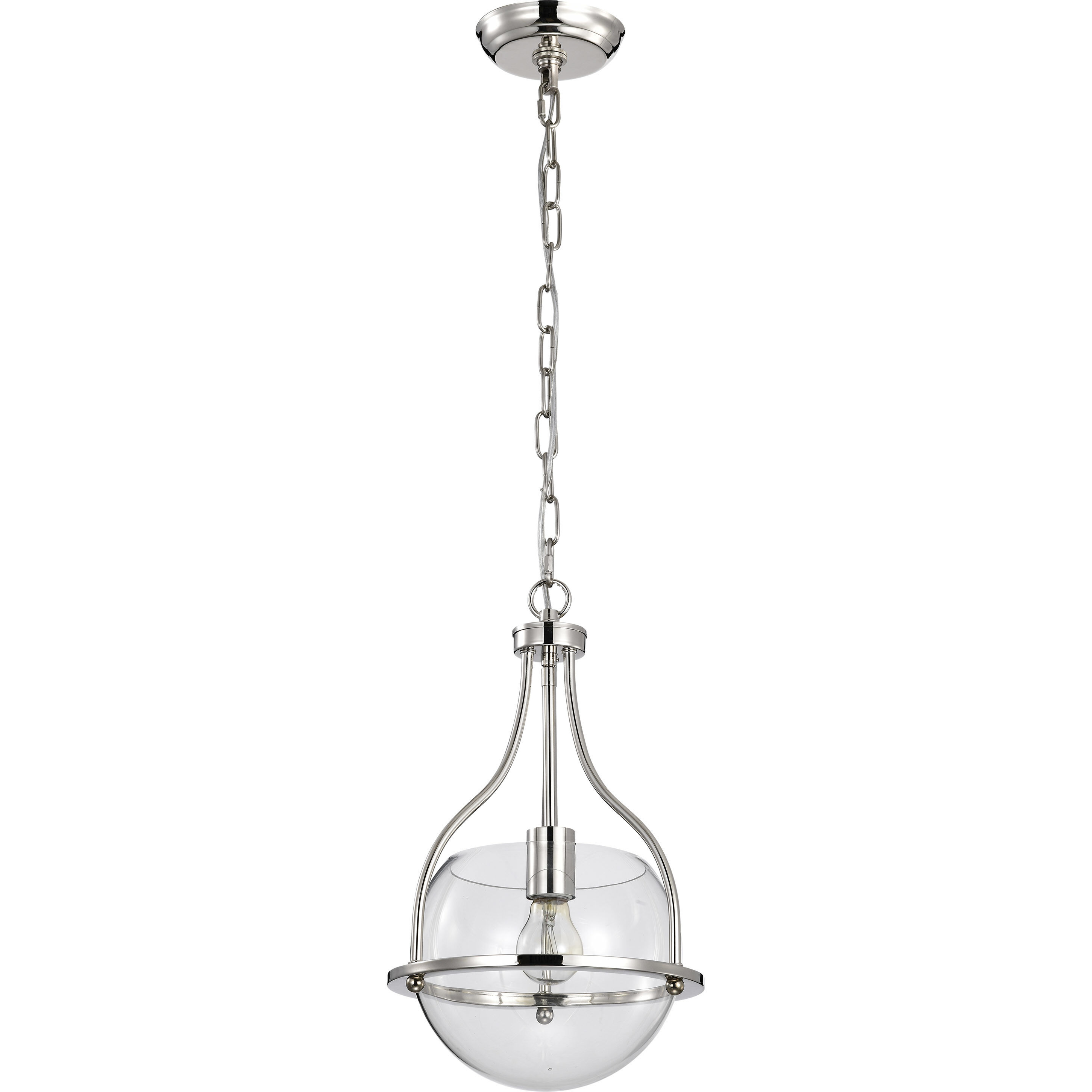 Amado 1 Light 10 inch Polished Nickel Pendant Ceiling Light