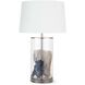 Magelian 32 inch 150.00 watt Polished Nickel Table Lamp Portable Light