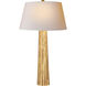 Chapman & Myers Fluted Spire 31.5 inch 150.00 watt Gilded Iron Table Lamp Portable Light in Natural Paper, Large