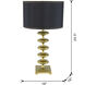 Anita 29.8 inch 60.00 watt Gold and Black Table Lamp Portable Light