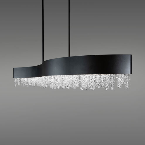 Soleil LED 48 inch Black Linear Pendant Ceiling Light, Schonbek Signature