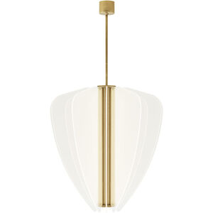 Sean Lavin Nyra LED 29.9 inch Plated Brass Chandelier Ceiling Light, Integrated LED