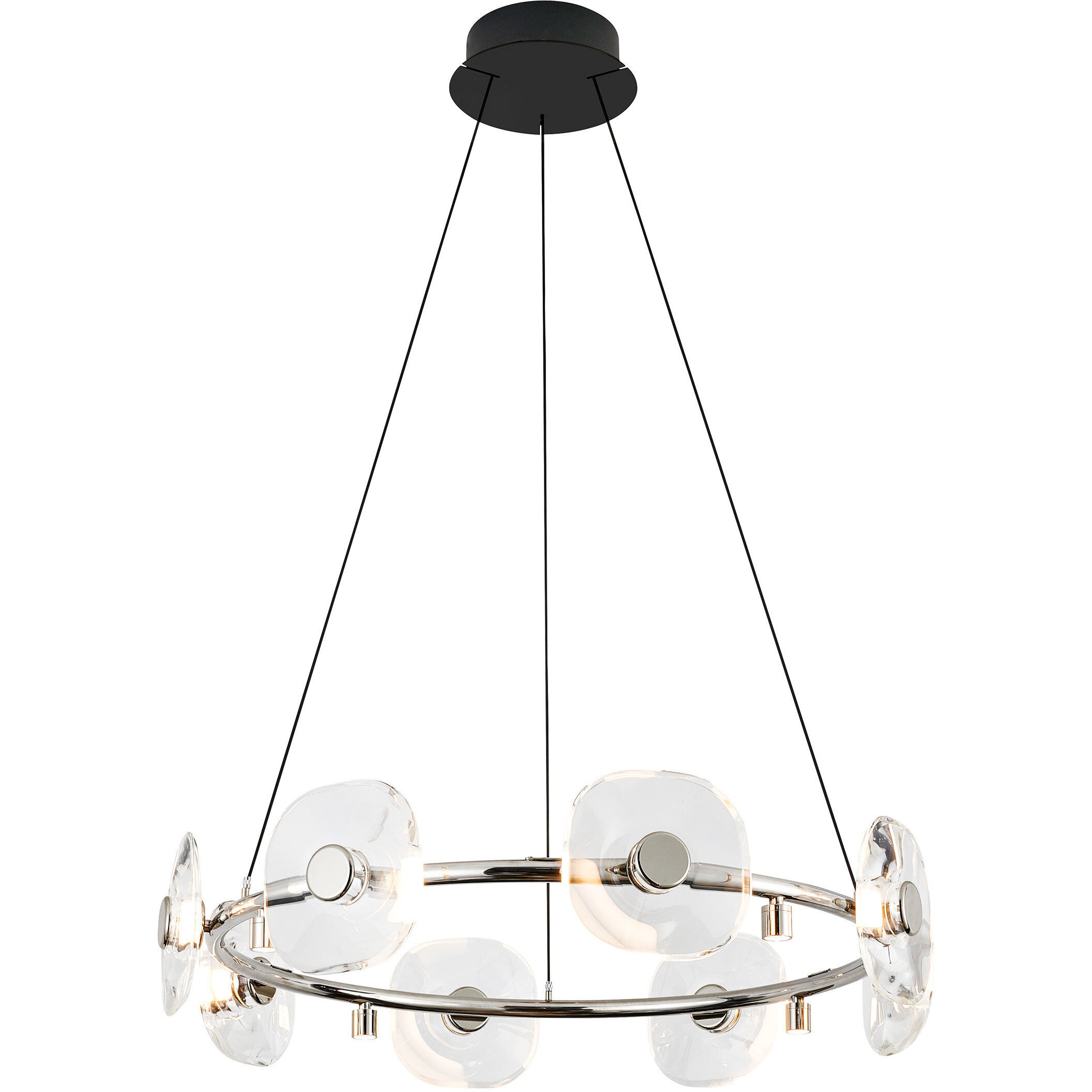 Ziva Celestia 32 inch 4.00 watt Chrome Chandelier Ceiling Light
