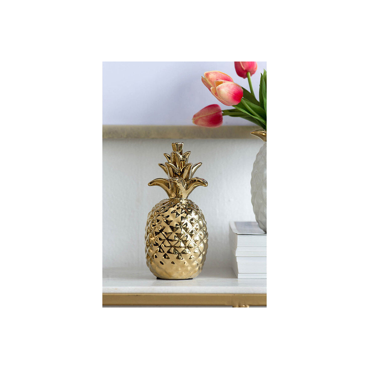 Pineapple Gold Decor Accent