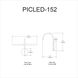 Display/Exhibit 6 watt 17.5 inch Satin Chrome Picture Light Wall Light