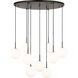 Richard June Sorelle 9 Light 38.5 inch Aged Iron Chandelier Ceiling Light in Standard