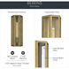Berens 1 Light 20 inch Natural Brass Outdoor Wall Light