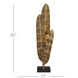 Musa 62 inch 9 watt Vintage Brass and Black Floor Lamp Portable Light