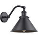 Franklin Restoration Briarcliff LED 8 inch Matte Black Sconce Wall Light, Franklin Restoration