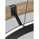Sean Lavin Grace LED 35.8 inch MATTE BLACK/WEATHERED OAK WOOD Chandelier Ceiling Light, Integrated LED