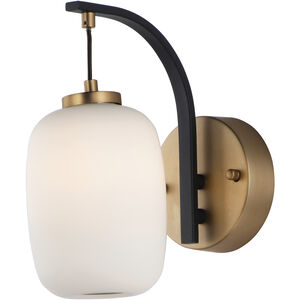 Soji LED 4.75 inch Black and Gold Wall Sconce Wall Light