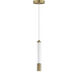 Cortex LED 1.5 inch Natural Aged Brass Single Pendant Ceiling Light