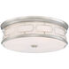 ML LED 20 inch Polished Nickel Flush Mount Ceiling Light