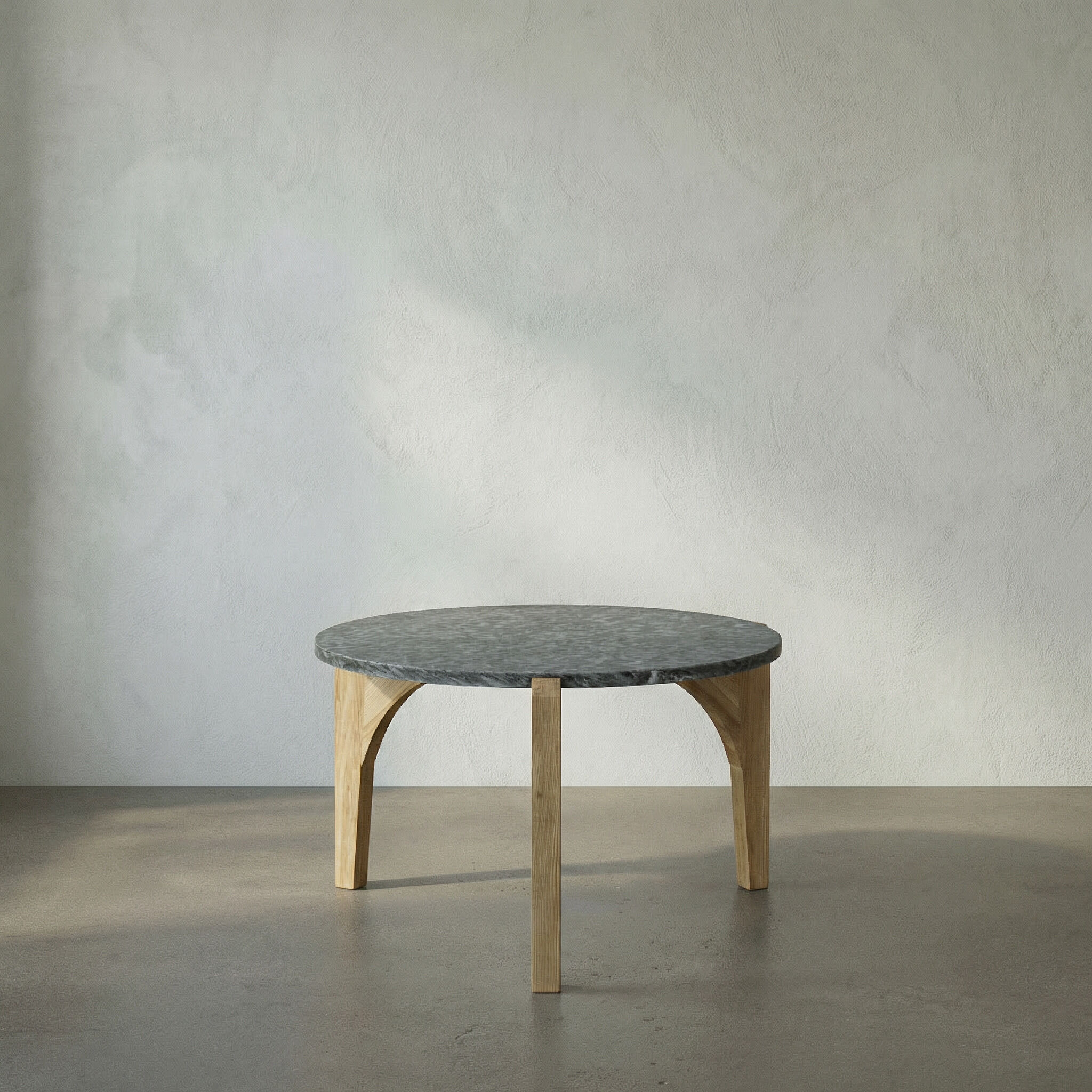 Confucius 33.5 X 33.5 inch Waxed Coffee Table