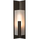 Summit 1 Light 34 inch Coastal Black Outdoor Sconce, Large