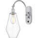 Ballston Cindyrella LED 7 inch Polished Chrome Sconce Wall Light in Clear Glass