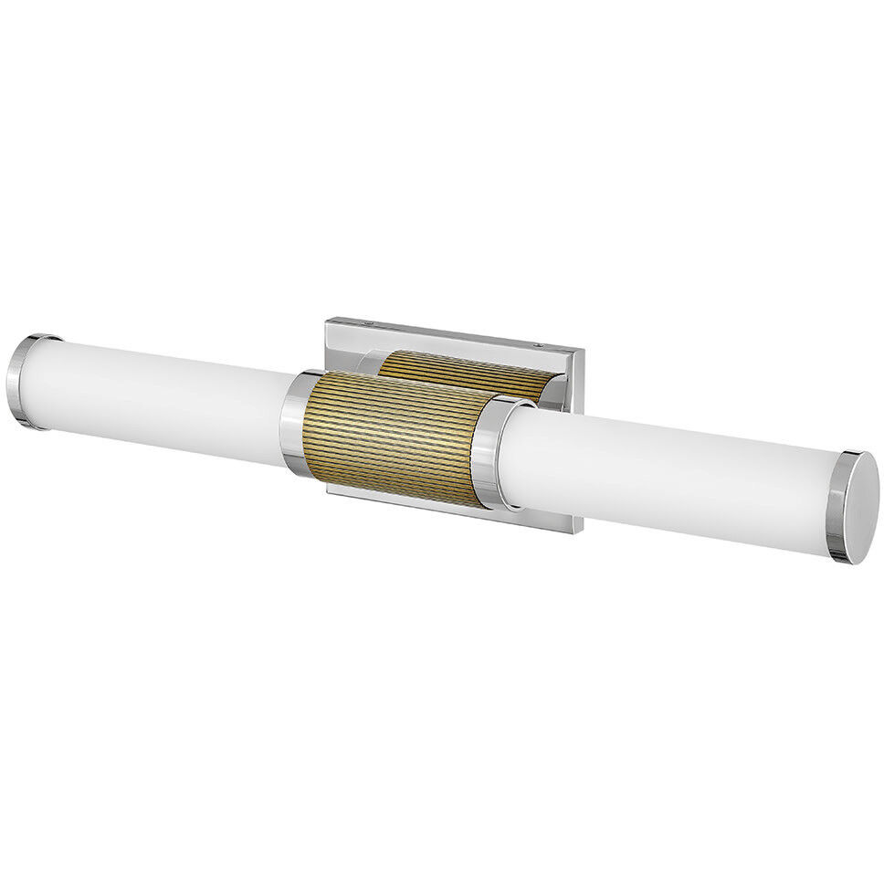 Zevi LED 23 inch Polished Nickel Vanity Light Wall Light, Vertical