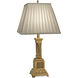 Ellie 30 inch 150.00 watt French Gold Table Lamp Portable Light, Square