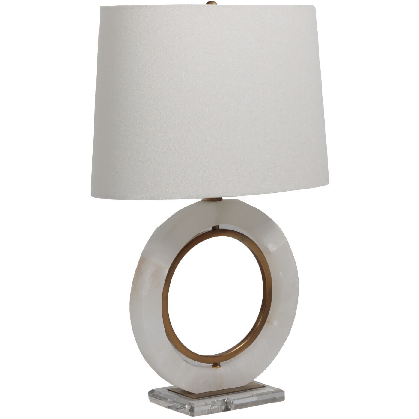 Janelle 26.5 inch Antique Brass Table Lamp Portable Light