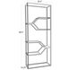 Conrad 91 X 36 X 14 inch Gun Metal Shelf