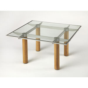 Cirrus Glass & Metal 36 X 36 inch Butler Loft Cocktail Table