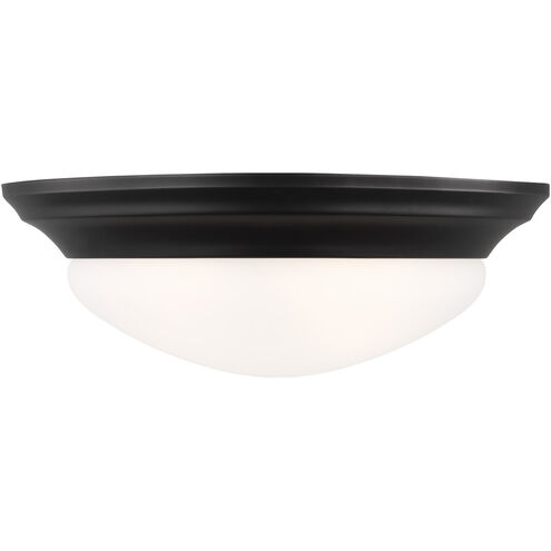 Nash 2 Light 14 inch Midnight Black Flush Mount Ceiling Light