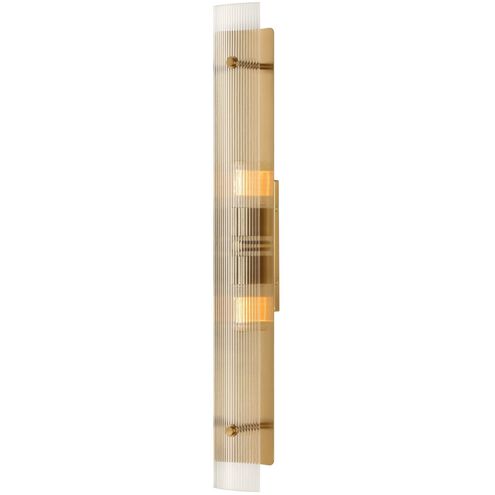 Elmhurst 2 Light 5 inch Warm Brass Vanity Sconce Wall Light