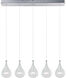 Albion 5 Light 30 inch Polished Chrome Linear Pendant Ceiling Light