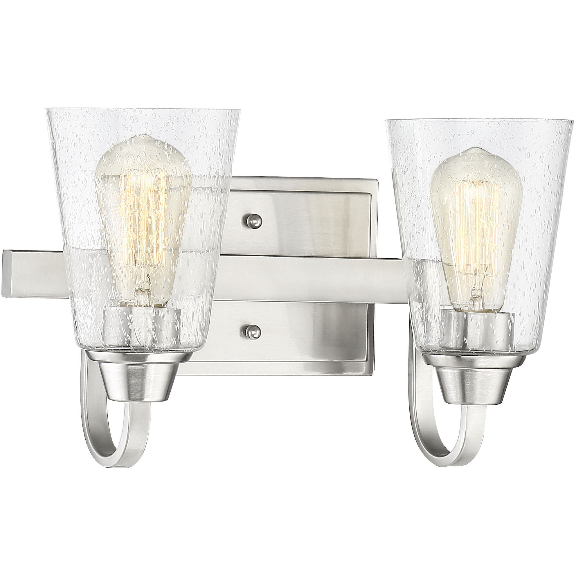 Neighborhood Grace 2 Light 14 inch Brushed Polished Nickel Vanity Light Wall Light, Neighborhood Collection