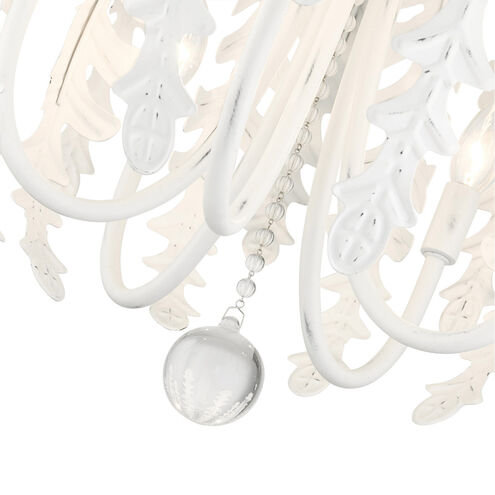 Acanthus 5 Light 26 inch Antique White Chandelier Ceiling Light