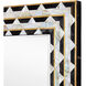 Macy 48 X 30 inch Natural and Brass Mirror